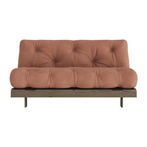 Pomarańczowomiedziana rozkładana sofa 160 cm Roots – Karup Design