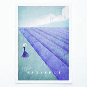 Plakat Travelposter Provence, A3