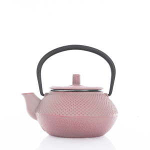 Różowy żeliwny dzbanek do herbaty Bambum, 800 ml