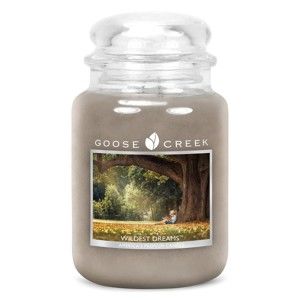 Świeczka zapachowa w szklanym pojemniku Goose Creek Dzikie sny, 150 godz. palenia