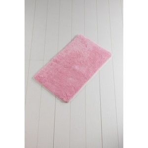 Różowy dywanik łazienkowy Lenso Lungo, 100x60 cm