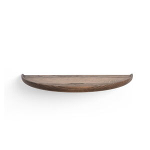 Brązowa półka z litego drewna dębowego 40 cm Mu – Gazzda