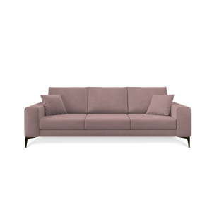 Pudrowa sofa 3-osobowa Cosmopolitan Design Lugano