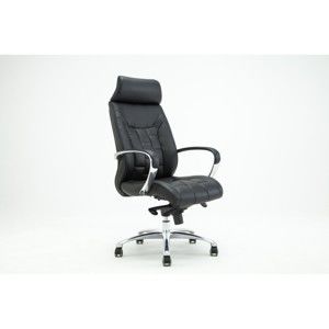 Czarne obrotowe krzesło biurowe RGE Comfort