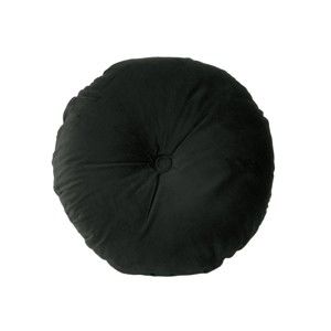 Czarna poduszka bawełniana PT LIVING, ⌀ 45 cm