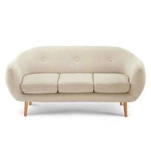 Kremowa sofa 3-osobowa Scandi by Stella Cadente Maison