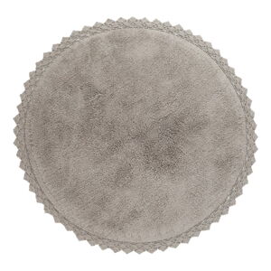 Szary okrągły dywan odpowiedni do prania ø 110 cm Perla – Nattiot