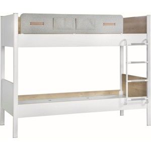Białe łóżko piętrowe Dynamic Bunk Bed, 100x190 cm
