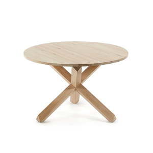 Stół z drewna dębowego Kave Home Nori, ø 120 cm