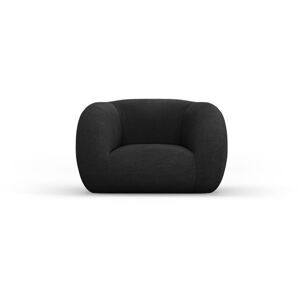 Ciemnoszary fotel z materiału bouclé Essen – Cosmopolitan Design