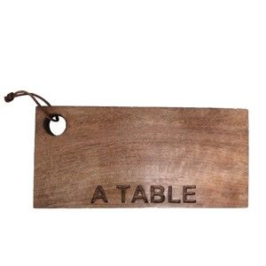 Drewniana deska A Table