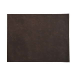 Zestaw 4 ciemnobrązowych skórzanych mat stołowychFurnhouse Doha, 45x35 cm