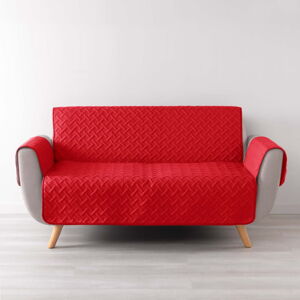 Czerwony ochronny pokrowiec na sofę 3-osobowy Lounge – douceur d'intérieur