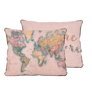 Poszewka na poduszkę z mikrowłókna Surdic Pillow Map, 50x35 cm