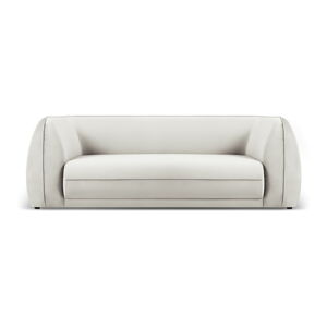 Beżowa aksamitna sofa 225 cm Lando – Micadoni Home