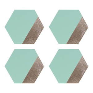 Zestaw 4 mat stołowych ze skóry ekologicznej Premier Housewares Jade, 30x26