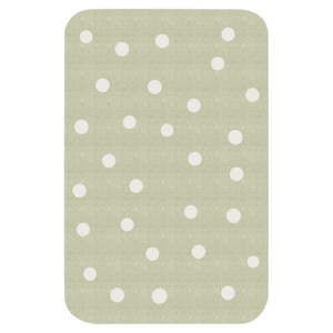 Zielony dywan dziecięcy Zala Living Dots, 67x120 cm
