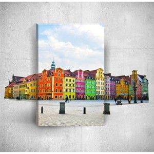 Obraz 3D Mosticx Colourful Buildings, 40x60 cm