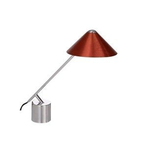 Lampa stołowa z czerwonym kloszem Design Twist Fao