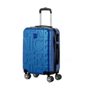 Niebieska walizka Berenice Typo, 44 l