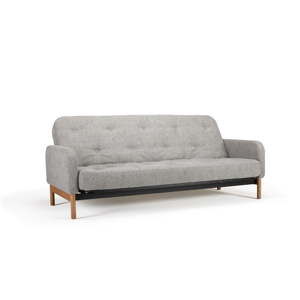 Jasnoszara sofa rozkładana Innovation Ronia Melange Light Grey