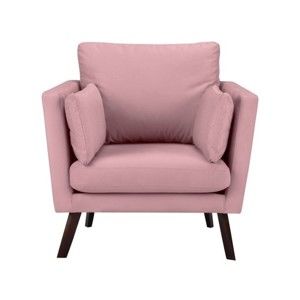 Różowy fotel Mazzini Sofas Cotton