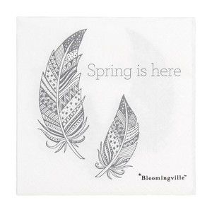 Zestaw 20 serwetek papierowych Bloomingville Spring, 25x25 cm