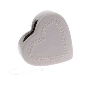 Szary ceramiczny nawilżacz powietrza Dakls Heart