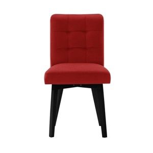 Czerwone krzesło z czarnymi nogami My Pop Design Haring