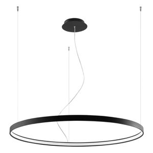 Czarna lampa wisząca Nice Lamps Ganica, ø 100 cm