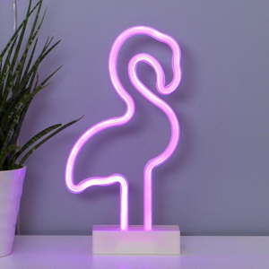 Różowa dekoracja świetlna LED Best Season Flamingo Neonlight