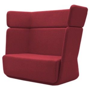 Ciemnoczerwony fotel Softline Basket Vision Red