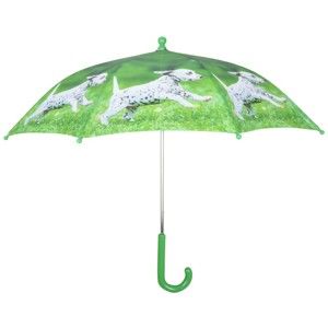 Zielona parasolka z nadrukiem szczeniaka Esschert Design Animals