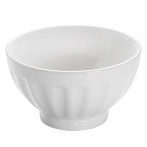 Biała porcelanowa miska Maxwell & Williams Basic Ribbed, ø 15,5 cm