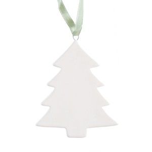 Biała wisząca choinka ceramiczna Ewax Christmas Tree