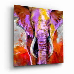 Szklany obraz Insigne Revenge of the Elephant, 40x40 cm