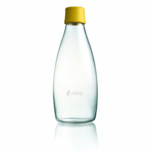Ciemnożółta szklana butelka ReTap z dożywotnią gwarancją, 800 ml