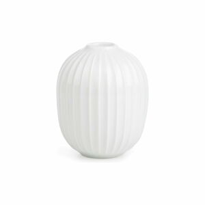 Biały porcelanowy świecznik Kähler Design Hammershoi, wys. 10 cm