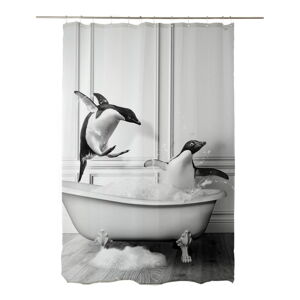Zasłona prysznicowa 175x180 cm Showe Penguin – Little Nice Things