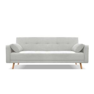 Jasnoszara sofa rozkładana Cosmopolitan Design Stuttgart, 212 cm