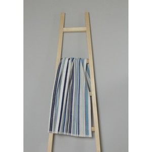 Niebieski ręcznik bawełniany w paski My Home Plus Spa, 50x90 cm