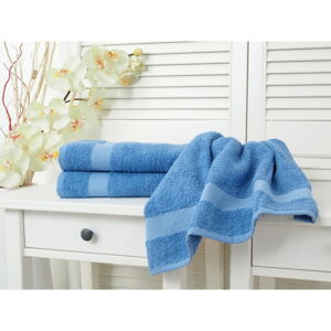 Niebieski ręcznik frotte 50x100 cm Adria – B.E.S.