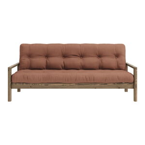 Pomarańczowobrązowa rozkładana sofa 205 cm Knob – Karup Design