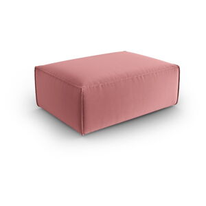 Różowy aksamitny podnóżek Mackay – Cosmopolitan Design