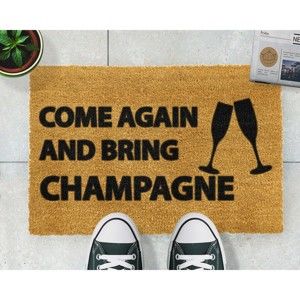 Wycieraczka Artsy Doormats Come Again & Bring Champagne, 40x60 cm