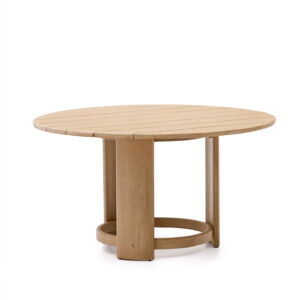 Okrągły stół ogrodowy z litego drewna eukaliptusowego ø 140 cm Xoriguer – Kave Home