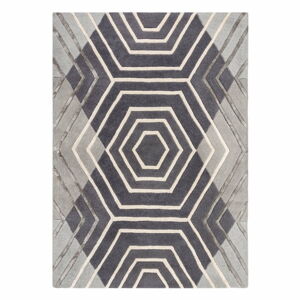 Szary dywan wełniany Flair Rugs Harlow, 120x170 cm