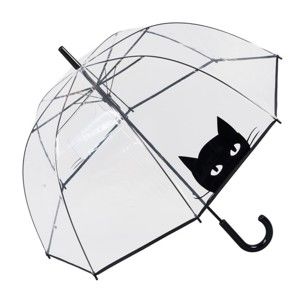 Przezroczysty parasol Looking Cat