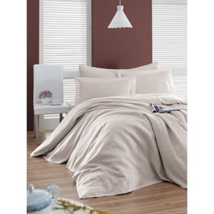 Lekka pikowana bawełniana narzuta na łóżko EnLora Home Casuel Sand, 200x230 cm