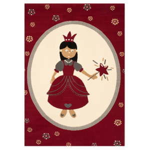 Czerwony dywan dziecięcy Hanse Home Princess, 140x200 cm